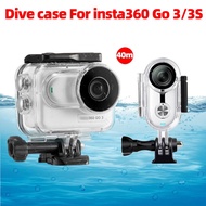 40M Waterproof Case for Insta360 GO 3/GO 3S Dive Case Underwater Protective Housing GO3/GO3S Camera 