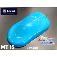 Aikka Supreme Metallic MT15 SKY BLUE Cat Kereta Motor Cat Bancuh Siap/ 2K Car Paint DIY