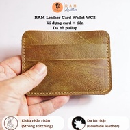 Card + Money Wallet RAM Leather Card Wallet WC2 Pullup Cowhide – Compact & Convenient