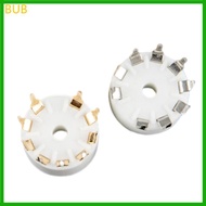 BUB 5pcs Quality B9A Ceramic 9Pin Tube Socket for 12AX7 12AT7 12AU7 ECC83 ECC82 E88CC 6922 6p1 6p14 