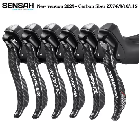 SENSAH carbon fibre Road Bike Shifter 2x7 2x8 2x9 2x10 Speed bicycle Brake Lever for Tourneg Tiagra
