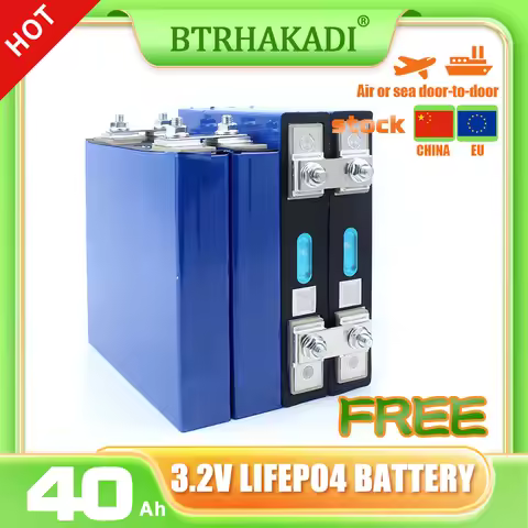 LiShen 3.2V 40Ah LiFePO4 Battery 6C High-Rate Discharge Rechargeable Cells Battery Bank For DIY 4S 8