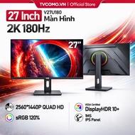 FPS Gaming Monitor 27 Inch QHD 180Hz – 16:9 Vertical Rotating Lifting Stand, Free HDMI Cable