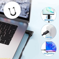 Best Spring Loaded USB5 Type C Monitor Cable 240W PD3 1 Charging 80Gbps Transfer