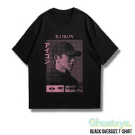 BI iKON Black Oversize T-Shirt – Simple, Elegant Look in Kpop Idol
