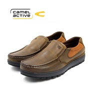 【Ready Stock】camel active Men Coffee Augus Slip On Shoes 871956-BN1R-33-COFFEE (Nubuck Leather)