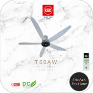 KDK T60AW (60-Inch / 150cm) Remote Controlled DC Ceiling Fan with Standard Installation