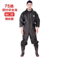 Korea baju hujan waterproof baju hujan baju hujan motor Seluar air sehelai tebal seluruh badan garpu