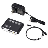 Digital to Analog 5.1 Audio Decoder Amplifier+Fiber Optic Cable SPDIF Coaxial to RCAAC3 Optical Digi