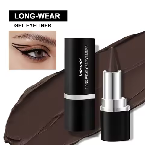 Matte Tapered Quick-drying Eyeliner Stick Waterproof Long Lasting Sweat Proof Black Solid Rich Eyesh
