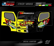 stiker truk canter stiker decal full kepala canter stiker full body kepala truk canter costum