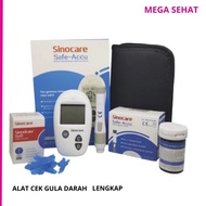 Terbaru Alat Cek Tes Gula Darah Sinoheart Sinocare Saffe Accu Lengkap