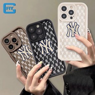 For iPhone 15 Pro Max 14 Pro Max 13 Pro Max 12 Pro Max 11 Pro Max 15 Plus 6 6S 7 8 Plus X XS Max XR SE Phone Casing Fashion Brand English Letters NY Soft Silicone Shockproof Back Cover Shell