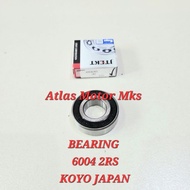 [1PC][6004 2RS KOYO JAPAN] LAHAR BEARING LAKER 6004 2RS RUBBER CAP - KOYO JAPANOriginal [60042RS][GU
