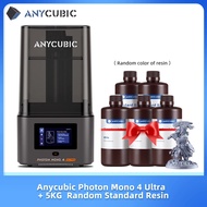 Resin+anycubic Photon Mono 4 Ultra 3d Printer 10k 7'' High-definition Screen High-speed 3d Printing 