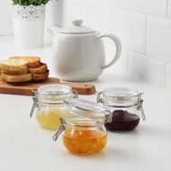 IKEA 附蓋密封玻璃罐 可裝糖果 堅果 果醬 蜂蜜 130ML
