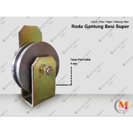 8cm Iron Hanging Wheels for Iron Doors