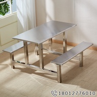 ST/🏮304Stainless Steel Snack Table School Student Canteen Factory Staff Canteen Construction Site One-Piece Snack Table