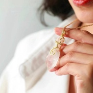 【客製】喜馬拉雅白水晶包包掛飾 / 手工編繩