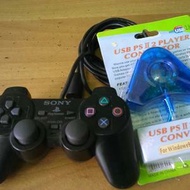 Economy package (2 PS2 sticks + 2P USB Converter) for playing PC or Ps3 games