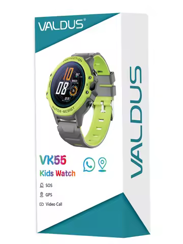 VALDUS 2025 New VK55 4G Children Smartwatch SOS Emergency Call GPS Electronic Fence 0.3 Mpix Camera 