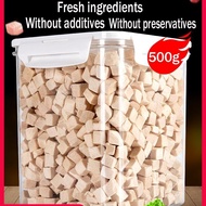 500g  Premium Freeze Dried Chicken Snack Pet Freeze Drying Bucket 500g chicken cube for cat Makanan 