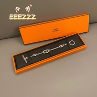 Ready Stock HERMS/Hermes Pig Nose Bracelet 925 Silver