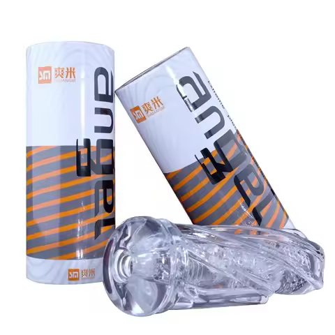 Angel Airplane Cup Transparent Crystal Stretchable Suction Male Use Training Self-Pleasuring Cup Lov