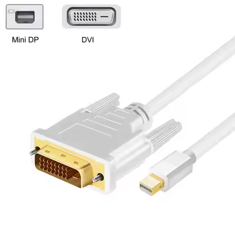 for Laptop Adapter Thunder-bolt Port HDTV Mini DP to DVI Cable Video Cable Mini DisplayPort to DVI C