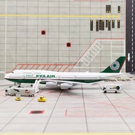 EVA Air China Airlines Boeing 747 Aircraft Model Taiwan Series Alloy Simulation Airliner Solid Ornam
