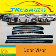 [READY STOCK] LEXUS LM 300H [AH30] 2015-2023 1 ST GEN ( KURUMA ) DOOR VISOR WITH CHROME LINING