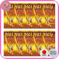 Ezaki Glico Winter Sparkling Pocky 2 bags x 10 pieces Winter limited chocolate Cacao🌸【Directly from 