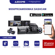 【AZDOME】M550PRO 2160P/4K Ultra HD 2/3 Channel Front & Rear DashCam Night Vision App Control Car Came