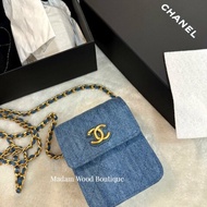 全新 CHANEL  VIC專屬 牛仔迷你包 小方包