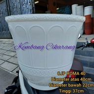 (1pc/set) CJP ROMA 40 (40cm): large flower pot, tall pot, nice, beautiful pasu bunga