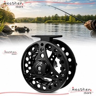 MEATHERSTORE Fly Fishing Reel, Aluminum Alloy 85mm Diameter Fly Reel, Durable 5/6 WT 2+1BB Bearings 
