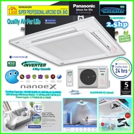 Panasonic 2.5hp Inverter Ceiling Cassette Air Conditioner S-1821PU3H-1 & U-21PR1H5-1 ((20,500Btu)) R