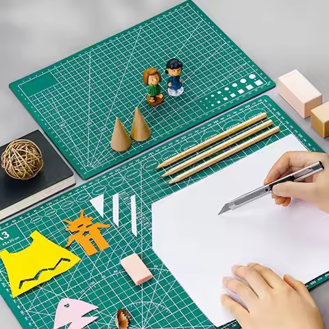 Multifunctional PVC Paper Cutting Pad A1/A2/A3/A4/A5/A6 Grid Line Cutting Board Self-healing Manual 