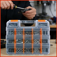 Small Parts Organizer 34-Compartment Organizer Small Parts Storage Tools Box for Nuts Beads Jewelry 