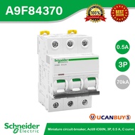 Schneider A9F84370 Miniature circuit-breaker Acti9 iC60H 3P 0.5 A C curve 10000 (IEC 60898-1) 70kA 6