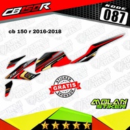 Decal Sticker Striping Variation Honda CB 150 R 2016-2018 CB 150 R 2016 Ahir - CB 150 R 2017 - CB 15