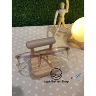 Korea Fashion Computer Glasses/ Kosong Cermin Mata Komputer Pakai - Beige (code20322)