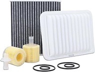 Kefly CA10190 Engine Air Filter & 04152-YZZA6 Oil Filter & CF10285 Cabin Air Filter Fit for 2009-201