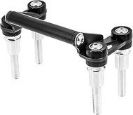 Pizgear Motorcycle Adjustable Extend Stand Holder Phone Mobile Phone GPS Navigation Plate Bracket, f