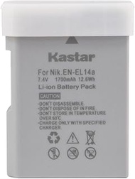 Kastar High Capacity Battery for Nikon EN-EL14a ENEL14 Battery MH-24 Charger Nikon Coolpix P7000 Coo