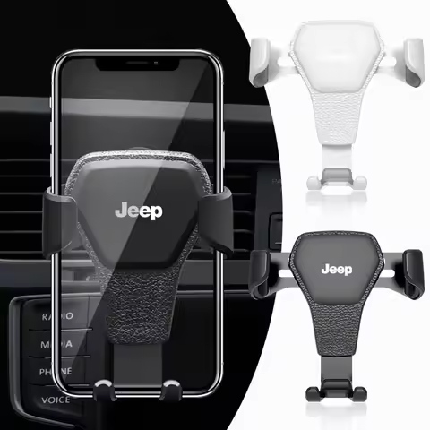 Car Air Outlet Phone Holder Auto Handset Support Bracket Badge For Jeep Renegade Wrangler JK JL Gran