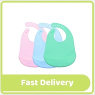 Bibs Baby Silicone Easy Clean BIBS Bayi Silicone Senang Cuci