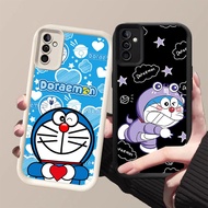 GK-46 Magical Doraemon Black and White Silicone Casing for Samsung A34 A24 FE S25 A25 A35 A17 S24 A2