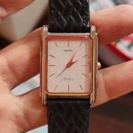 นาฬิกาญี่ปุ่นมือสอง Vintage Seiko Dolce  มือสองญี่ปุ่น 2กษัตริย์ ทรง tank ยอดนิยม เรียบหรู ระบบ quartz