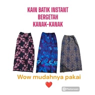 Kain Batik KANAK KANAK Perempuan Ready To Wear Girl Kids Batik Sarung baju mini kurung muslimah